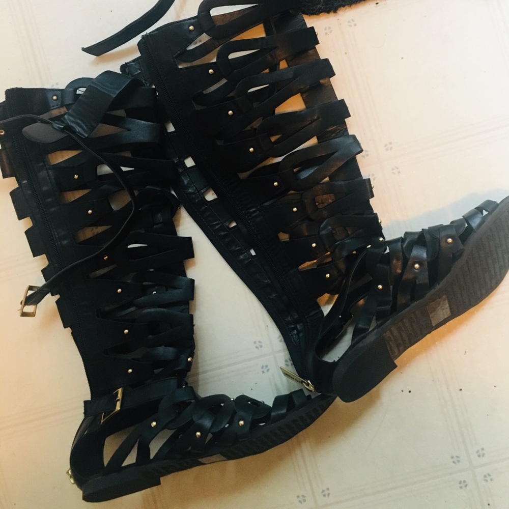 Knee Length Gladiator Sandals